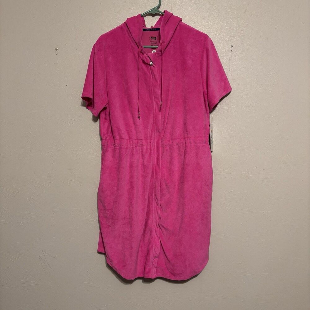 NEW LUG Hot Pink Large Zip Swim Cover Skipper Sunglass Holders Hooded Recycled